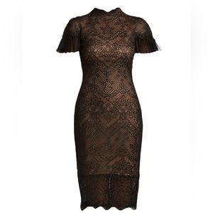 Boone Embroidered Tulle Illusion Dress Size 14